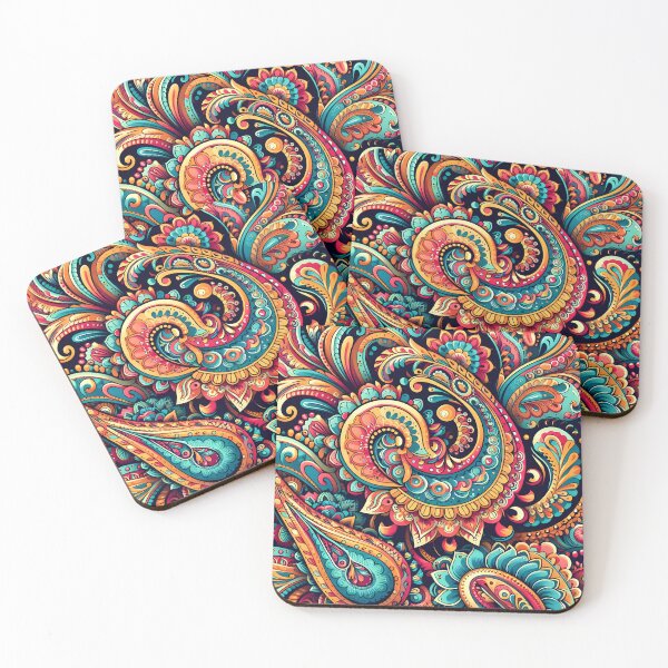 Item preview, Colorful Psychedelic Paisley designed and sold by Apex Designs.