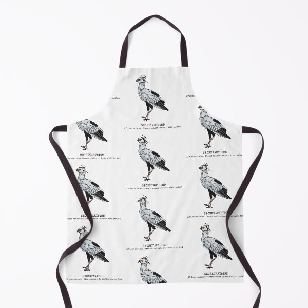 Item preview, Geometric Secretarybird designed and sold by AnimalsKnowAll.