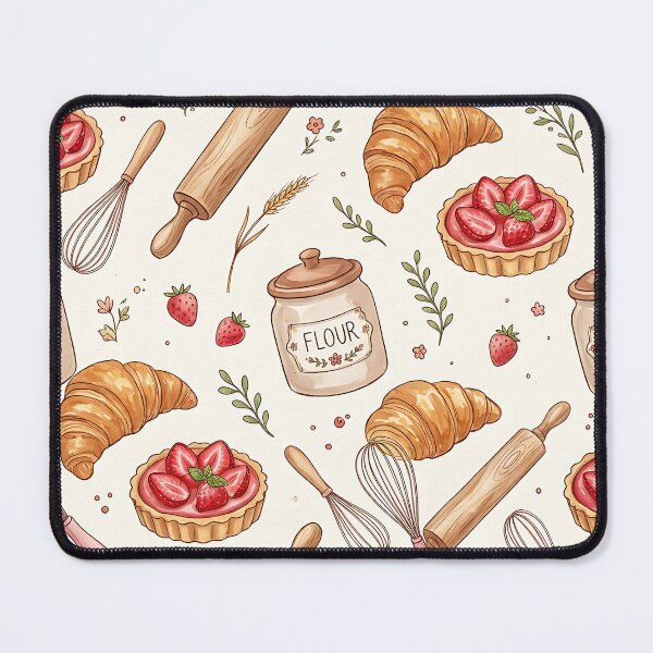 Item preview, Cozy Cottagecore Baking Pastry Seamless Pattern designed and sold by wallpapersarts.