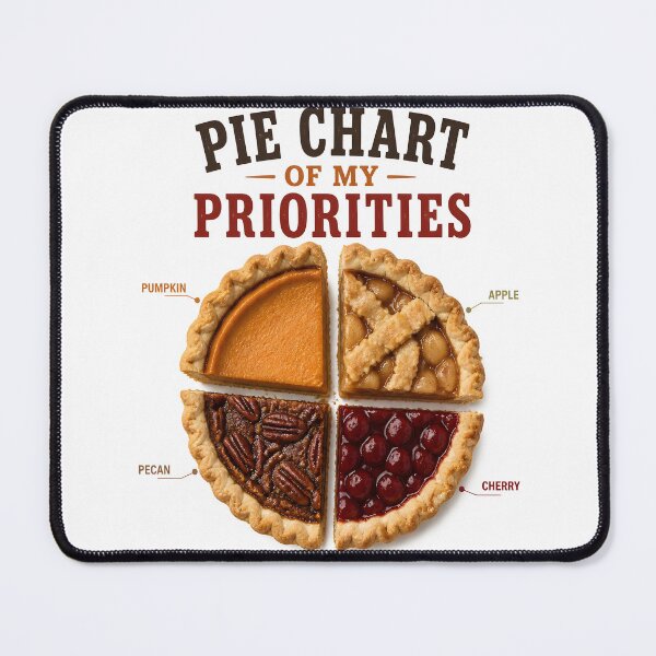 Item preview, Pie Chart Of My Priorities – Thanksgiving Food Chart designed and sold by RoyesButler.