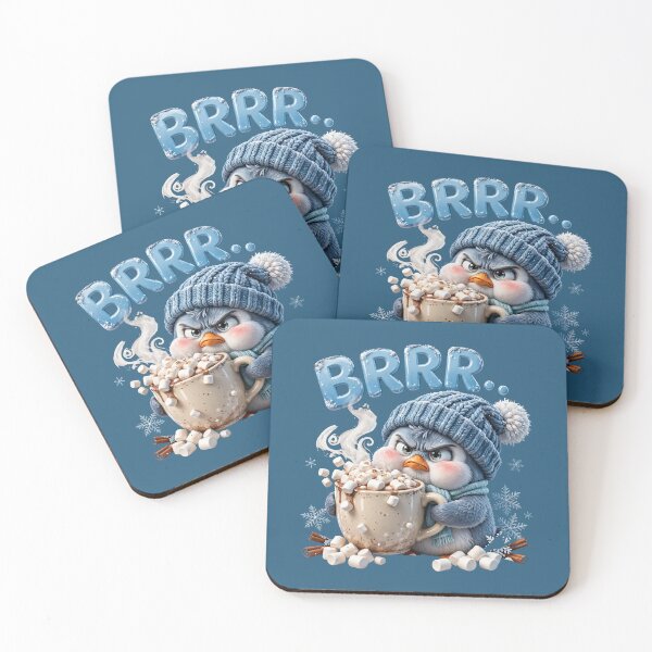 Item preview, Brrr Cold Penguin Hot Cocoa Winter designed and sold by Ancient Egypt treasures.