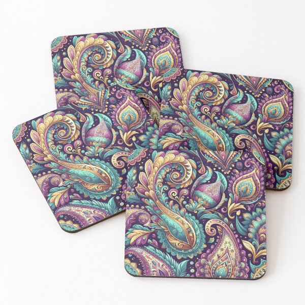 Item preview, Purple Teal Paisley designed and sold by Apex Designs.