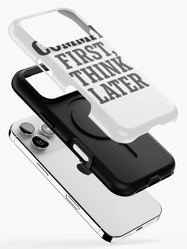 Thumbnail 2 of 4, iPhone Case, Commit First Think Later Coding Humor designed and sold by Jackson-Will.