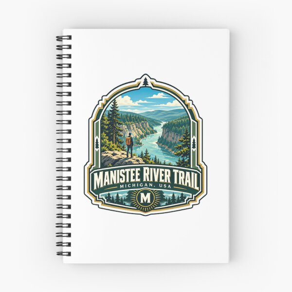 Item preview, Manistee River Trail Michigan USA Hiking Outdoors Adventure designed and sold by kristyparkStar3.