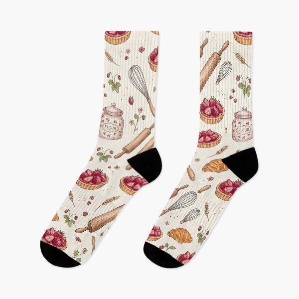 Item preview, Cozy Cottagecore Baking Pastry Seamless Pattern designed and sold by wallpapersarts.