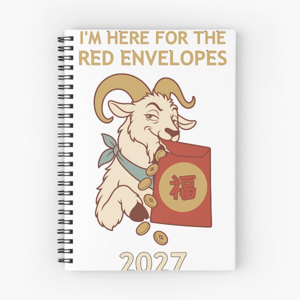 Item preview, I'm Here For The Red Envelopes Goat 2027 designed and sold by Apogee Publishing.
