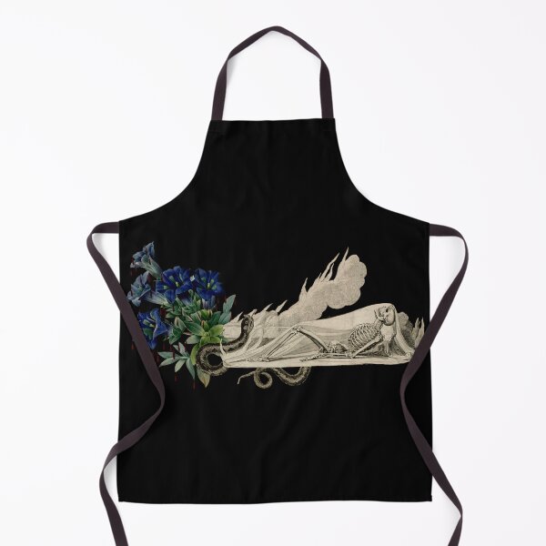 Item preview, Skeleton Snake Gentian Memento Mori Collage designed and sold by Exhumed Archives.
