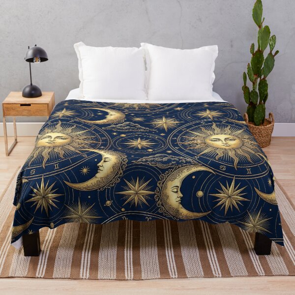 Item preview, Vintage Astrological Celestial Sun Moon Pattern designed and sold by wallpapersarts.