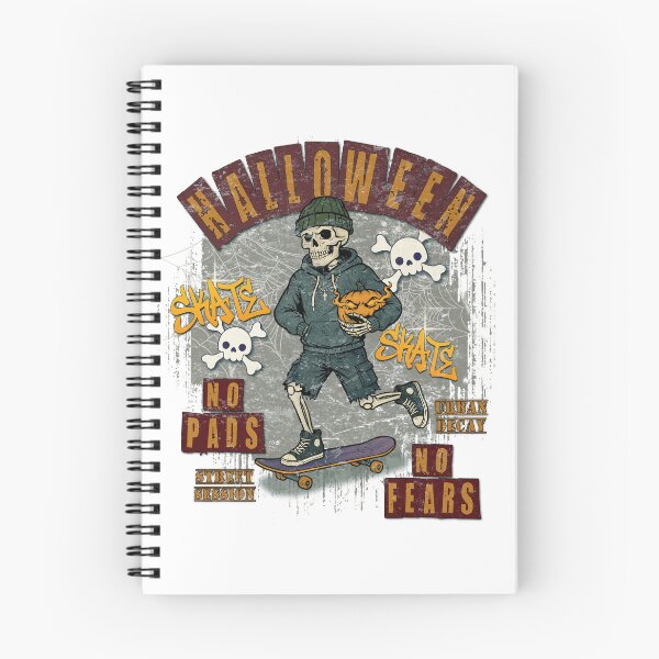 Item preview, Halloween Skeleton Skateboarder - No Pads No Fea designed and sold by RonnyMilleo.