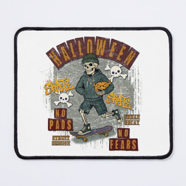 Item preview, Halloween Skeleton Skateboarder - No Pads No Fea designed and sold by RonnyMilleo.