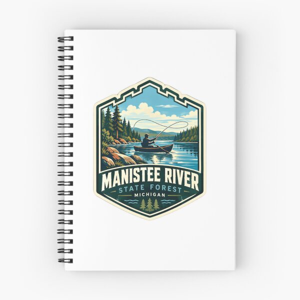 Item preview, Manistee River State Forest Michigan Fishing Outdoor Enthusiast Angler designed and sold by kristyparkStar3.
