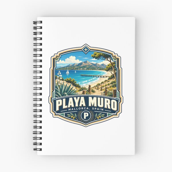 Item preview, Playa Muro Mallorca Spain Beach Travel Vacation Souvenir designed and sold by kristyparkStar3.