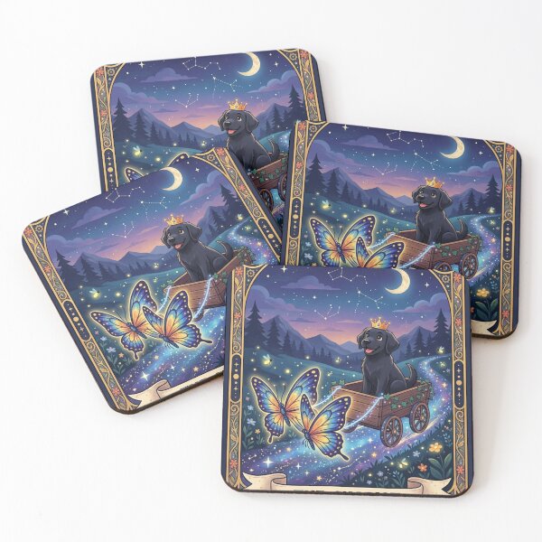 Item preview, The Chariot Tarot Card - Black Labrador Dog designed and sold by Goodthingstree.