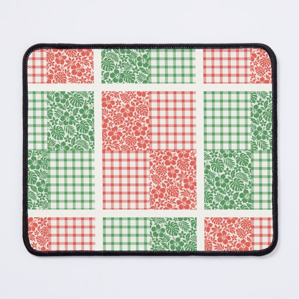 Item preview, Christmas Palaka Patchwork Quilt Red and Green designed and sold by Small Kine Prints.