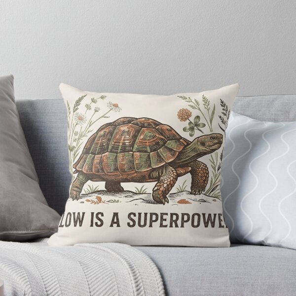 Item preview, Slow Is A Superpower Vintage Turtle Slow Living Cottagecore designed and sold by julzzz03.