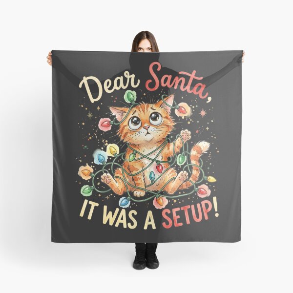 Item preview, Dear Santa It Was A Setup Funny Cat Christmas  designed and sold by GogoGrove.