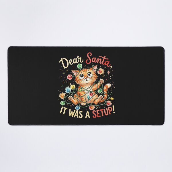 Item preview, Dear Santa It Was A Setup Funny Cat Christmas designed and sold by GogoGrove.