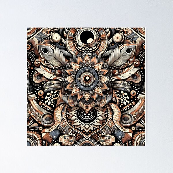 Item preview, Ornamental Feather Mandala designed and sold by Apex Designs.