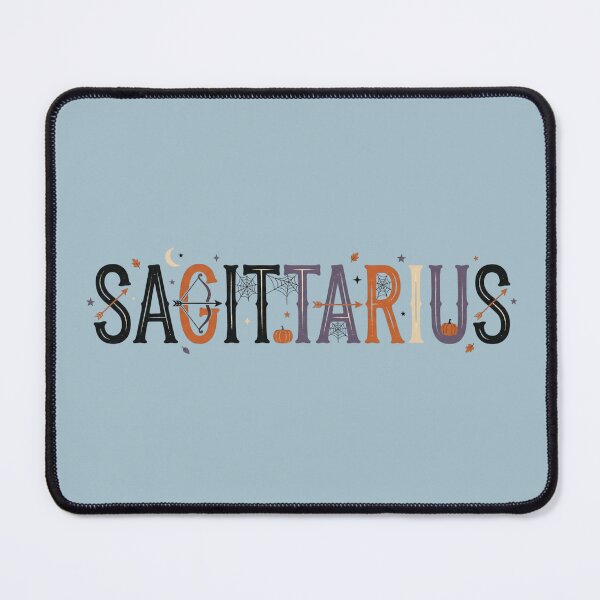 Item preview, Sagittarius Halloween Zodiac Sign Spooky Bow Arrow Retro Fall Art designed and sold by BreezifyDesignStudio.