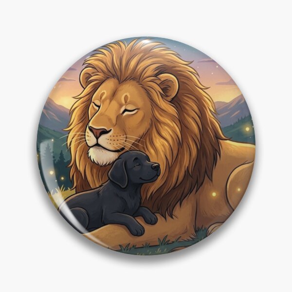 Item preview, Strength Tarot Card - Labrador Puppy & Lion designed and sold by Goodthingstree.
