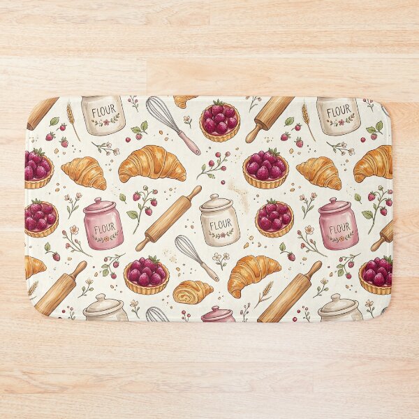 Item preview, Cozy Cottagecore Baking Pastry Seamless Pattern designed and sold by wallpapersarts.