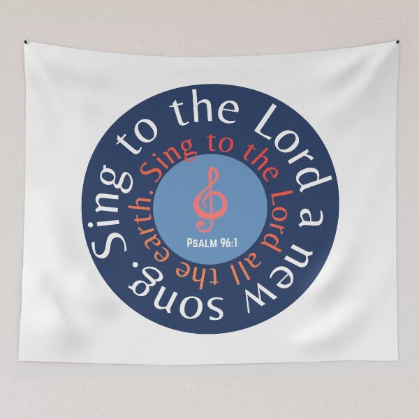 Item preview, Sing to the Lord a new song Psalm 96:1  designed and sold by Boy and Belugee Studio.