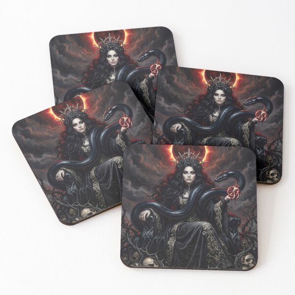 Item preview, Lilith Blood Moon Eclipse - Gothic Dark Goddess designed and sold by K-DABRA7.