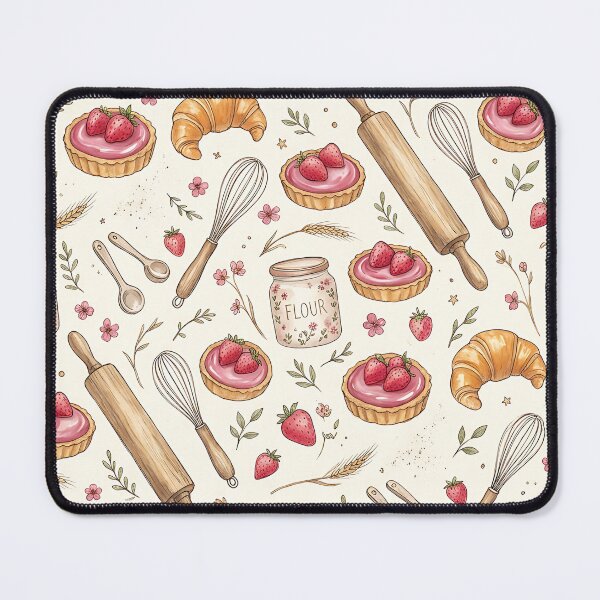 Item preview, Cozy Cottagecore Baking Pastry Seamless Pattern designed and sold by wallpapersarts.