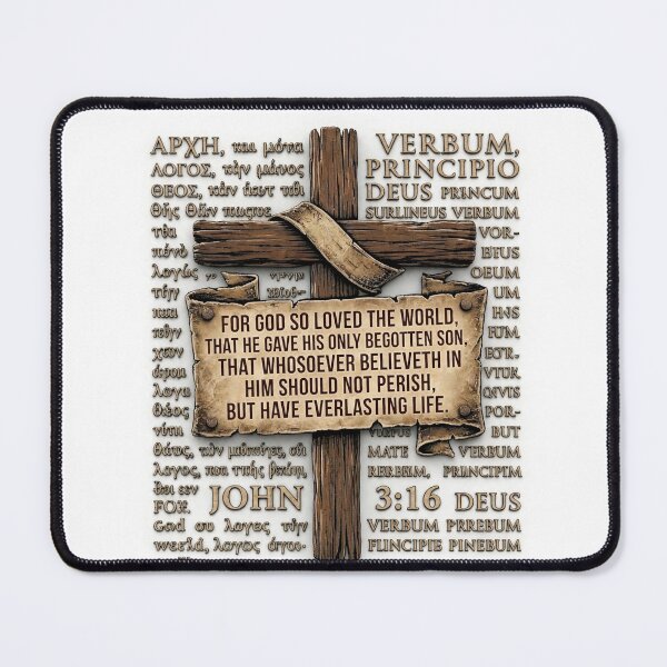 Item preview, John 3:16 Wooden Cross — For God So Loved The World Shirt designed and sold by christylynn1.