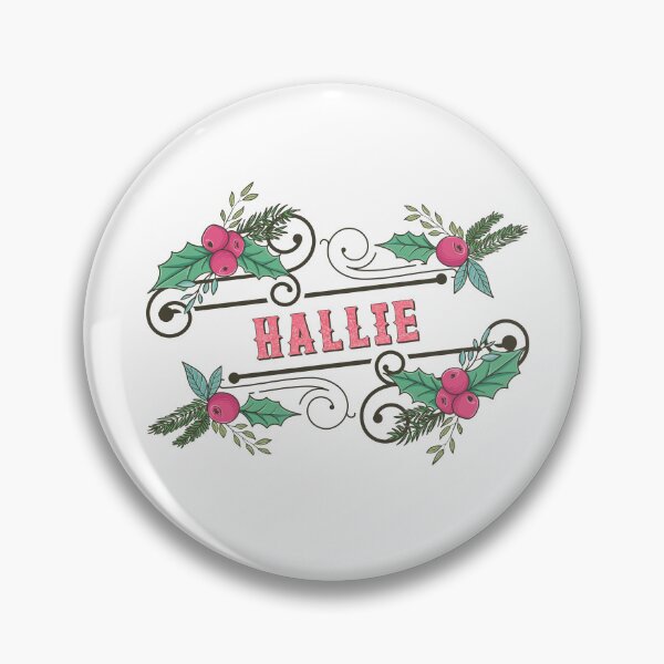 Item preview, Hallie Personalized Custom Christmas Name - Cool & Funny Design for Women and Girls designed and sold by Watsonarts.