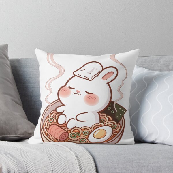 Item preview, Cute Bunny Ramen Bath - Kawaii Anime Noodle Bowl designed and sold by Driesman.