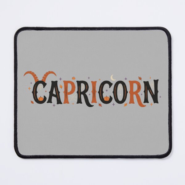 Item preview, Capricorn Halloween Zodiac Sign Spooky Goat Horns Retro Fall Art designed and sold by BreezifyDesignStudio.