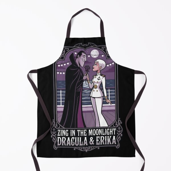 Item preview, Zing in the Moonlight: Dracula & Errika Cruise Romance Art Halloween designed and sold by CuteKats.