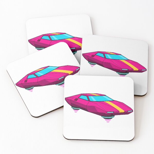 Item preview, Retro 80s Hover Car with Neon Thruster Glow designed and sold by bwanaboards.
