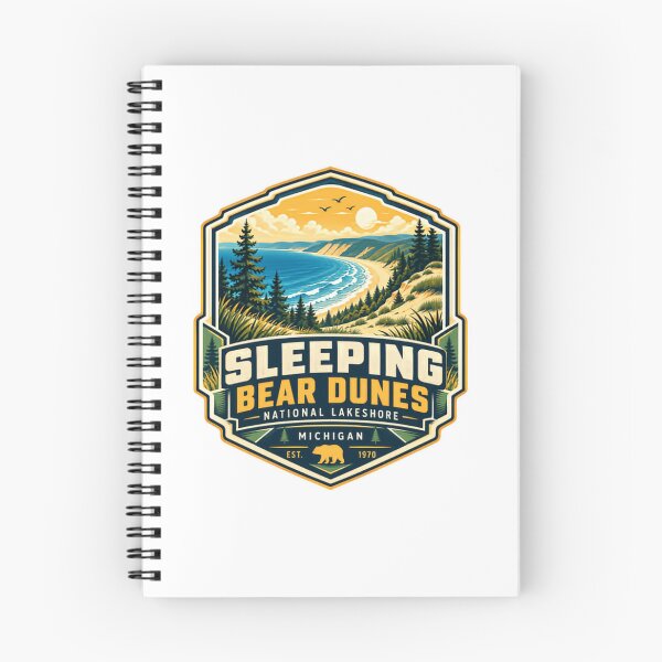 Item preview, Sleeping Bear Dunes National Lakeshore Michigan Est 1970 National Park Travel Souvenir designed and sold by kristyparkStar3.