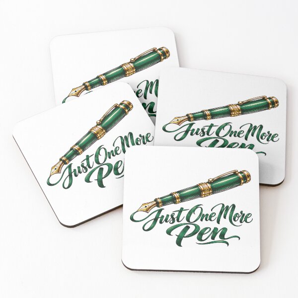 Item preview, Just One More Pen – Funny Fountain Pen Collector Gift & Calligraphy Art designed and sold by Digital Culture Studio.