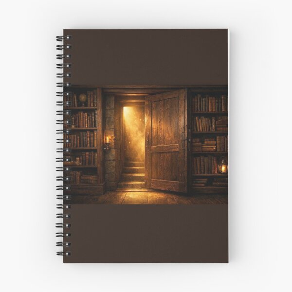 Item preview, The Hidden Library – Dark Academia Secret Door designed and sold by DreamyPixStudio.