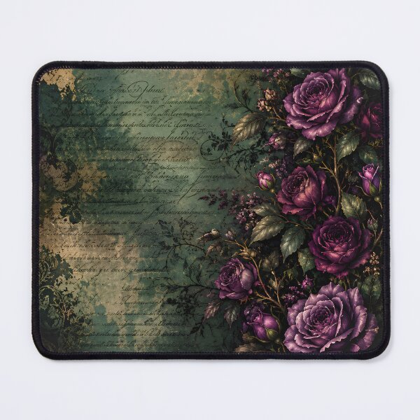 Item preview, Gothic Purple Rose Garden | Dark Academia Victorian Botanical designed and sold by LunarRavenWolf.