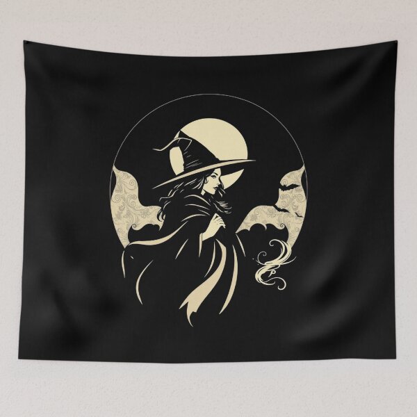 Item preview, Gothic Witch Silhouette Full Moon designed and sold by ERODED SELF.