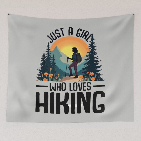 Item preview, Just a Girl Who Loves Hiking designed and sold by MalwasBasket.