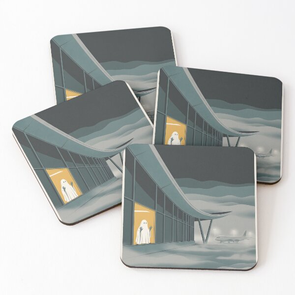 Item preview, Haunted Airport Terminal in the Fog – Ghost at the Gate Window designed and sold by EMaviation_.