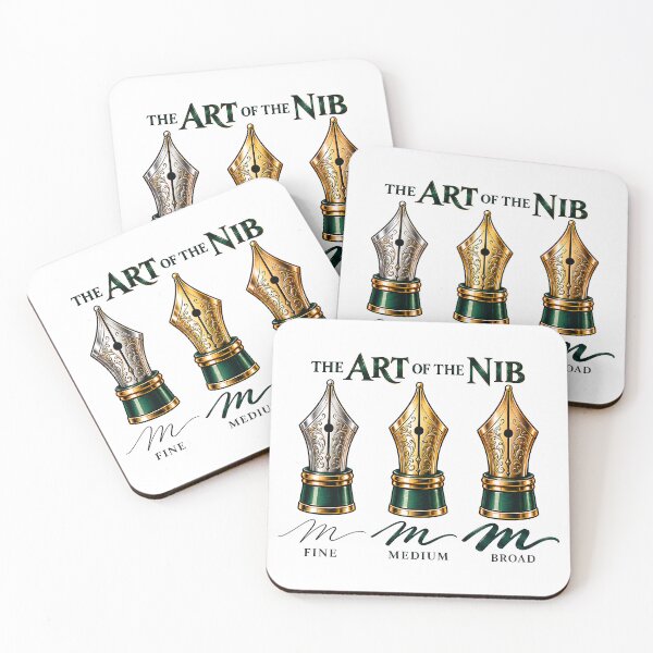 Item preview, The Art of the Nib – Fountain Pen Nib Sizes, Fine Medium Broad, Calligraphy Gift designed and sold by Digital Culture Studio.