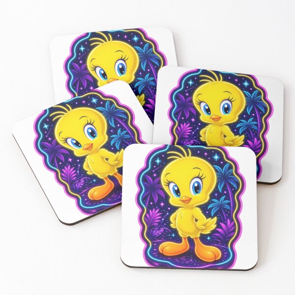 Item preview, Tweety Bird Neon Tropical Paradise Glow designed and sold by ExploreAura Studio.