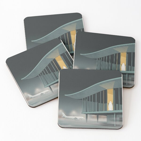Item preview, Ghost Waiting at the Gate – Foggy Mid-Century Airport at Night designed and sold by EMaviation_.