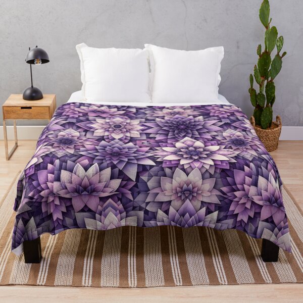 Item preview, Purple Layered Floral Pattern designed and sold by Apex Designs.