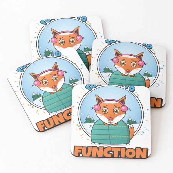 Item preview, Too Cold to Function - Funny Freezing Fox in Earmuffs designed and sold by BestBest2023.