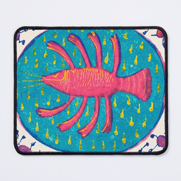 Item preview, Cancer Zodiac Crayfish Medieval Risograph Print designed and sold by Fani*.