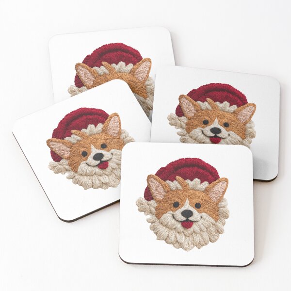 Item preview, Playful Fox in a Santa Hat | Textured Holiday Portrait designed and sold by Krasnovaovaova.