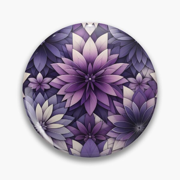 Item preview, Purple Layered Floral Pattern designed and sold by Apex Designs.