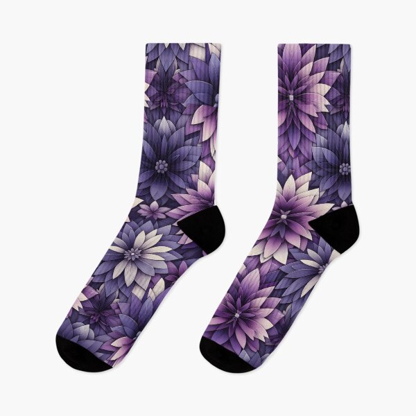 Item preview, Purple Layered Floral Pattern designed and sold by Apex Designs.